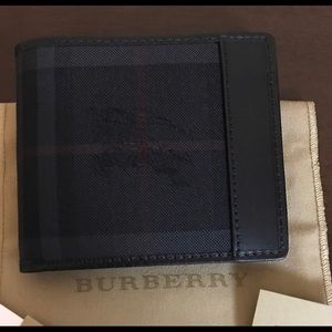 Burberry Bifold Wallet Horse-ferry Charcoal.